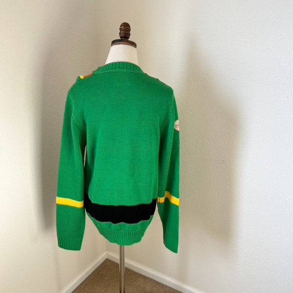 Funky Christmas Jumpers Paddy's Day Elf‎ Sweater Women Size Small Green White - Picture 4 of 14